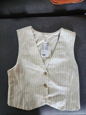 NWT H&M Linen Vest
